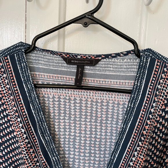 BCBGMaxAzria - Patterned Wrap Dress - Picture 2 of 4